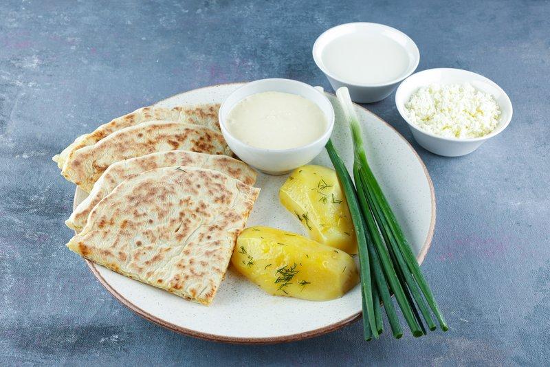 Нохчи хьокхам и отварной картофель